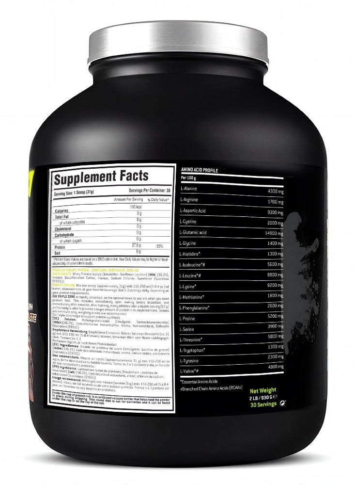 Laperva Iso Triple Zero Whey Protein Isolate Next Generation, Belgian Chocolate, 4 LB - Image 3